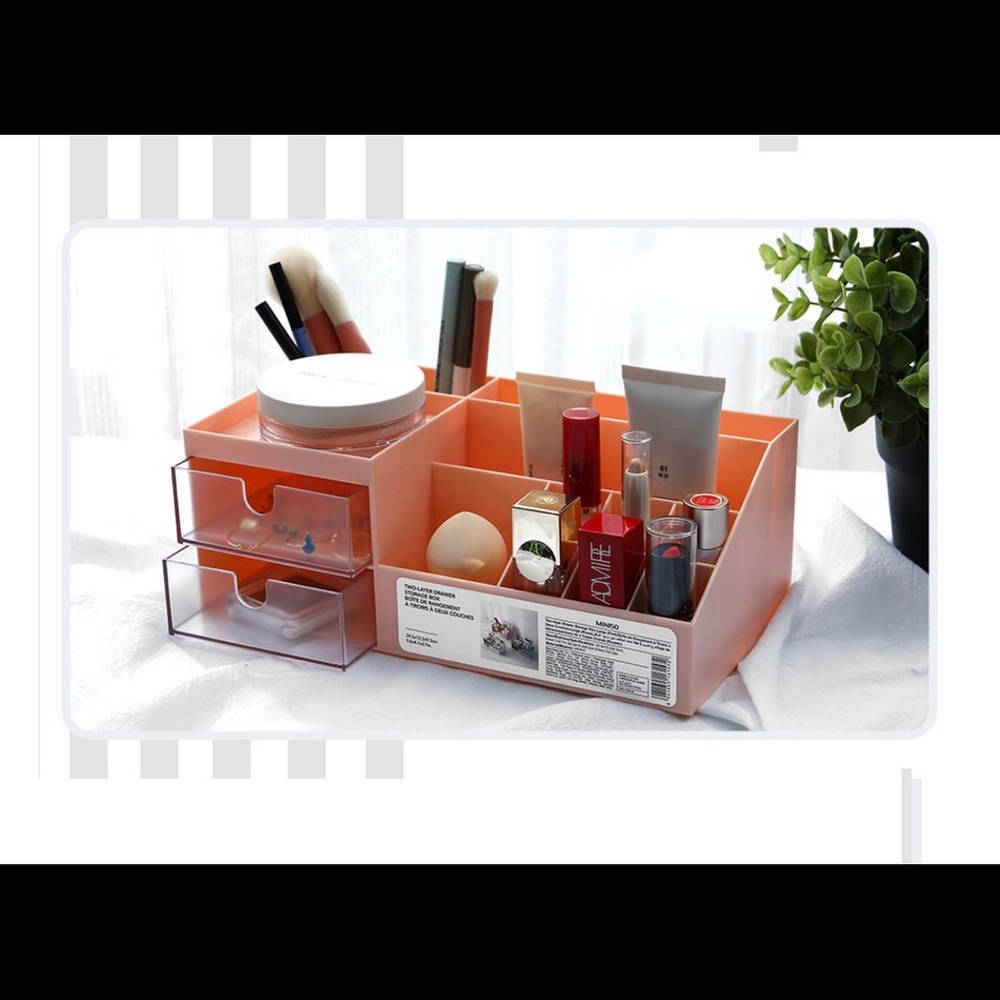 Miniso Two-Layer Drawer Storage Box - Picture 2 of 8